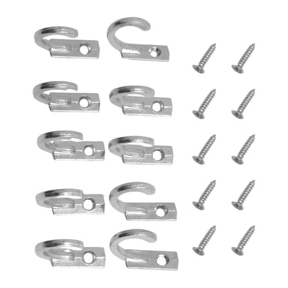 Coat Hooks for Universal Use (2.2x1.8x0.6cm, Anti-scratch Curved Design)
