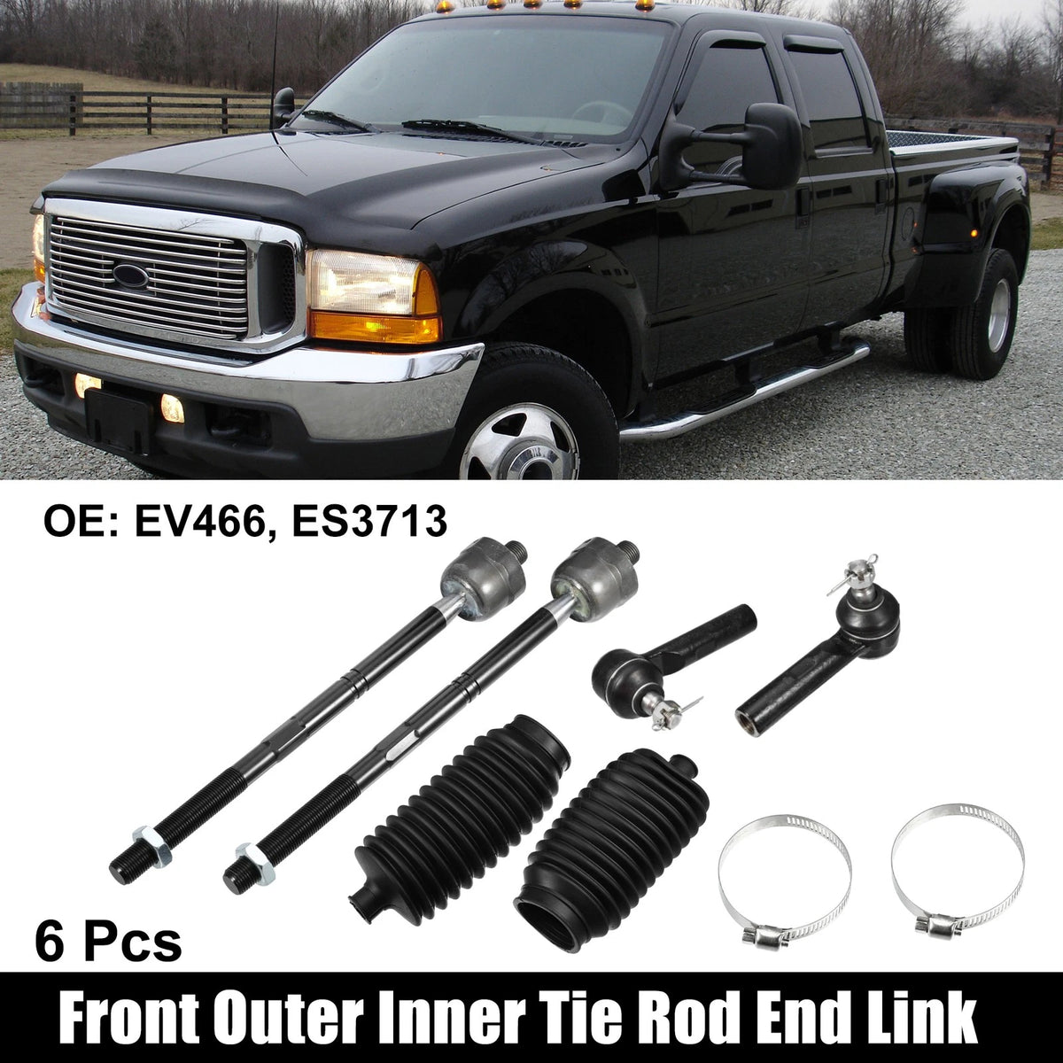 Set of 6 Tie Rod End Links for Toyota Matrix (2003–2013)