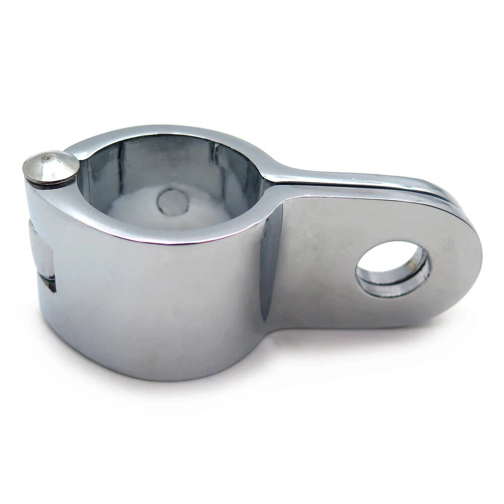 1PC Chrome Engine Guard Footpeg Clamp for HTT