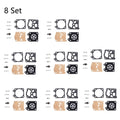 Set of 8 Carburetor Gasket Kits for Stihl 021 023 025 MS210 MS230 Walbro K11-WAT