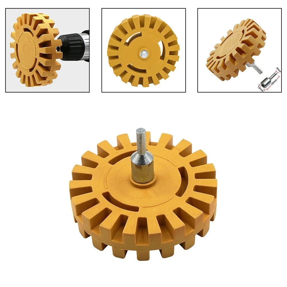 4 Inch Rubber Removal Wheel for Stubborn Stickers