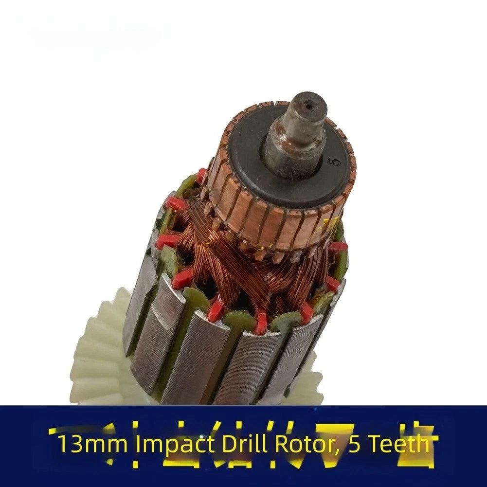 5 Tooth Electric Drill Motor for Efficient Power Transmission (130mm)
