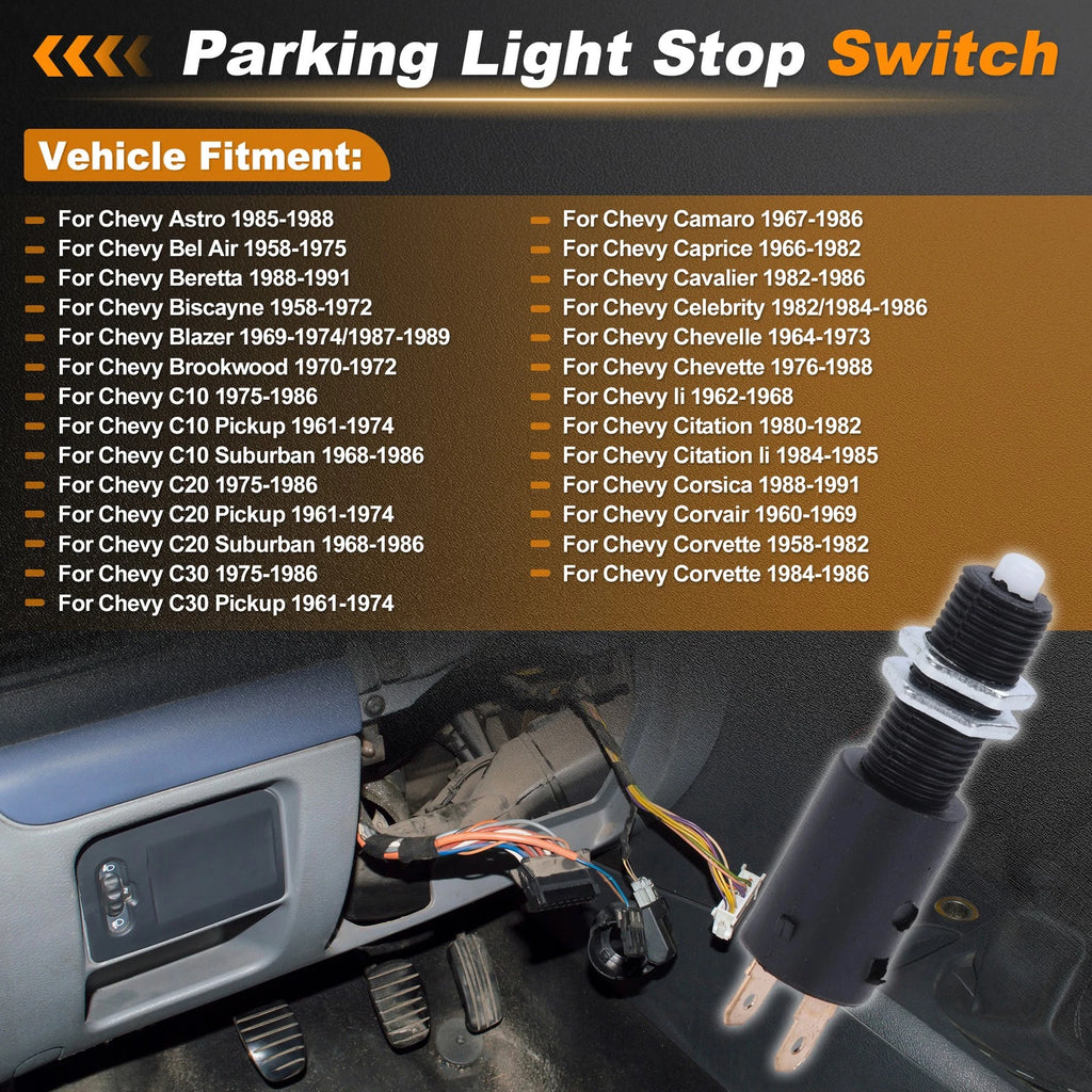 Brake Light Switch Replacement for Chevy Astro 1985–1988 Stop Lamp Switch