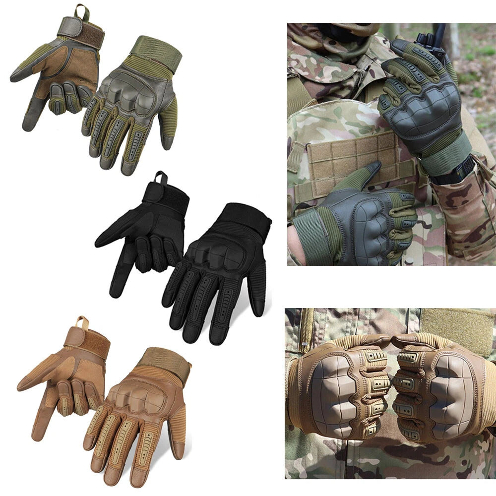 1 Pair Tactical Gloves for Hunting Camping (Touch Screen, Full Finger)