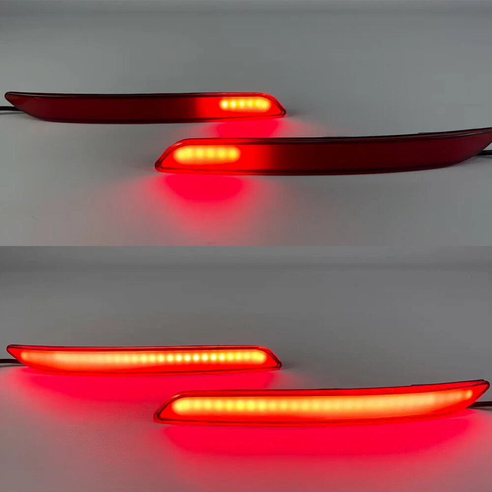 RED LED Rear Reflector Fog Light w/ Turn Signal for Honda Accord (2023)
