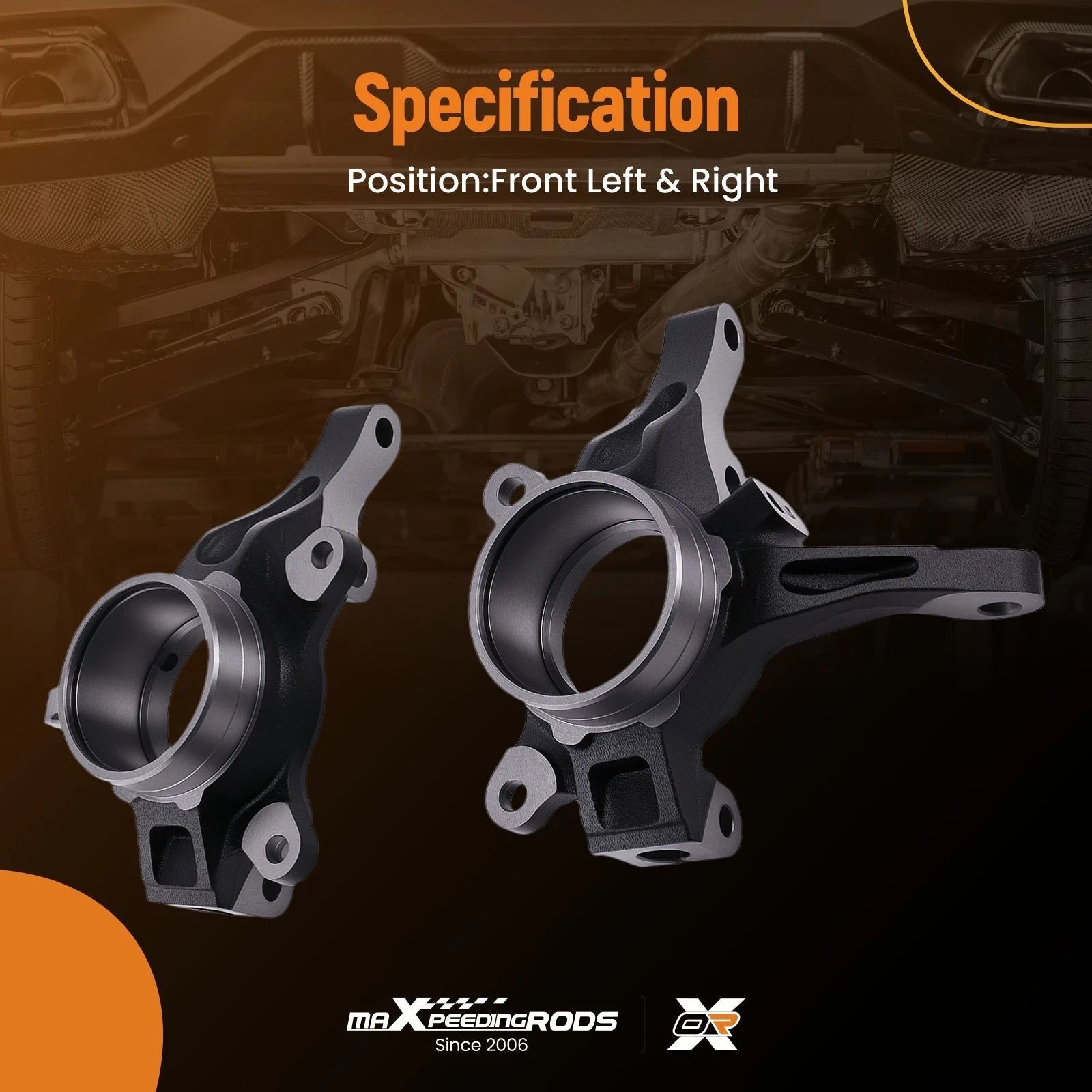 Front Steering Knuckle Assembly Pair for Mitsubishi Outlander (2007–2018) 3870A008
