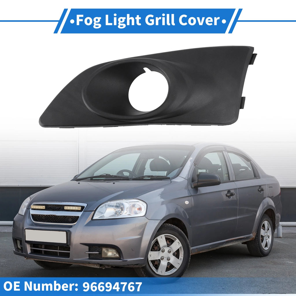 1 Pc Front Left Fog Light Grill Replacement for Chevrolet Aveo (2011–2014)
