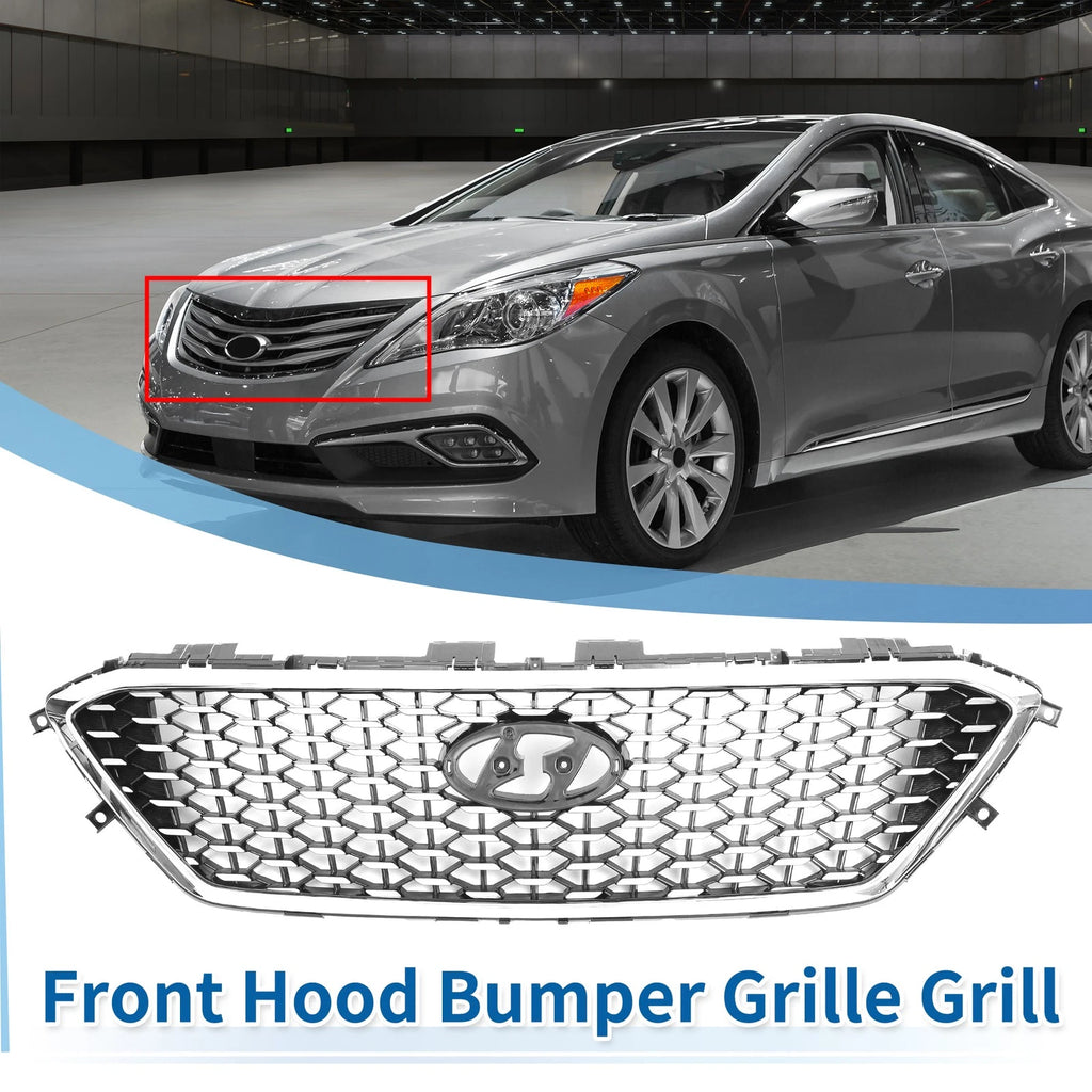 Front Hood Bumper Grille Insert Replacement for Hyundai Sonata (2018–2024)