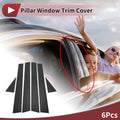 6 Pcs Door Pillar Window Trim Kit for Toyota Avalon (2001–2004)