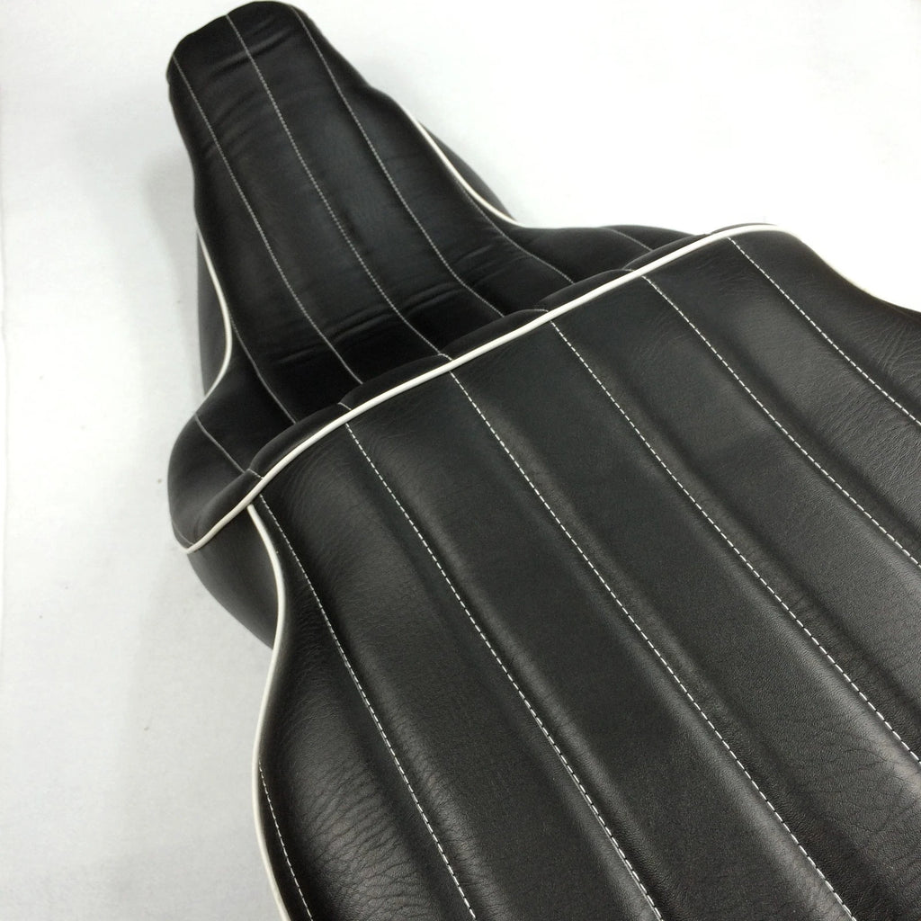 Custom Driver Passenger Seat for Harley FLHT (1997–2006) Vertical Stripes