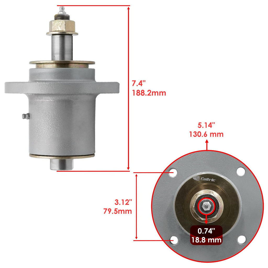 Deck Spindle Replacement for Simplicity Citation Conquest Broadmoor 48 52 (1960–1975)