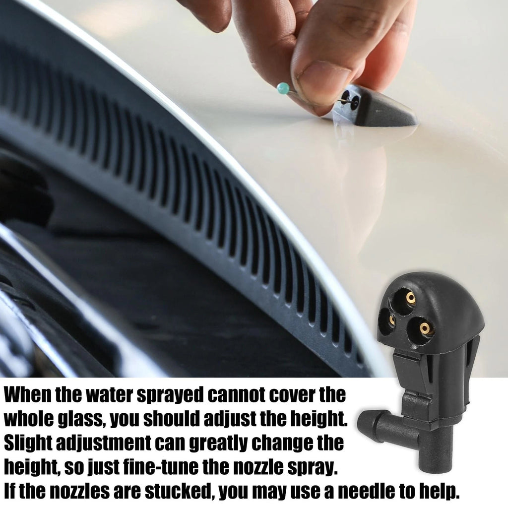 Front Windshield Washer Nozzle Kit 3pc Replacement for Chevrolet Cruze (2011–2020)