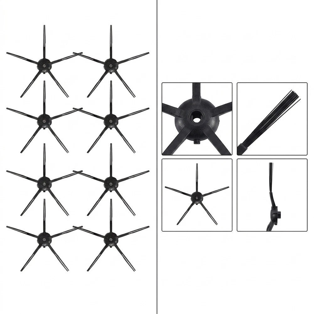 5-arm Side Brushes for - 65mm Arm Length, Tool-free Installation