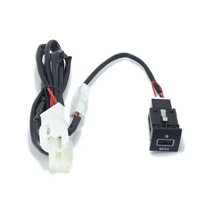 Set of 2 Red LED USB QC3.0 Chargers for VW Jetta MK6 (2010–2014) & Scirocco (2008–2014)