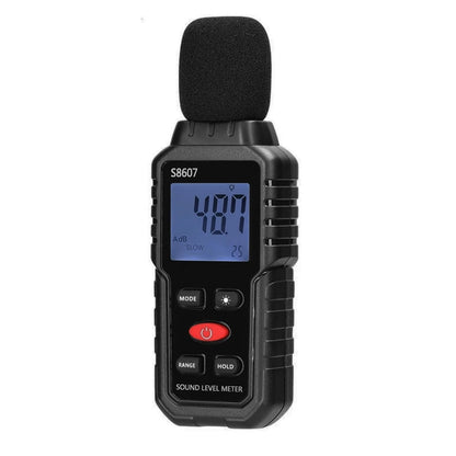 Digital Noise Meter Decibel Reader 30-130dB with Over Under Range Indication