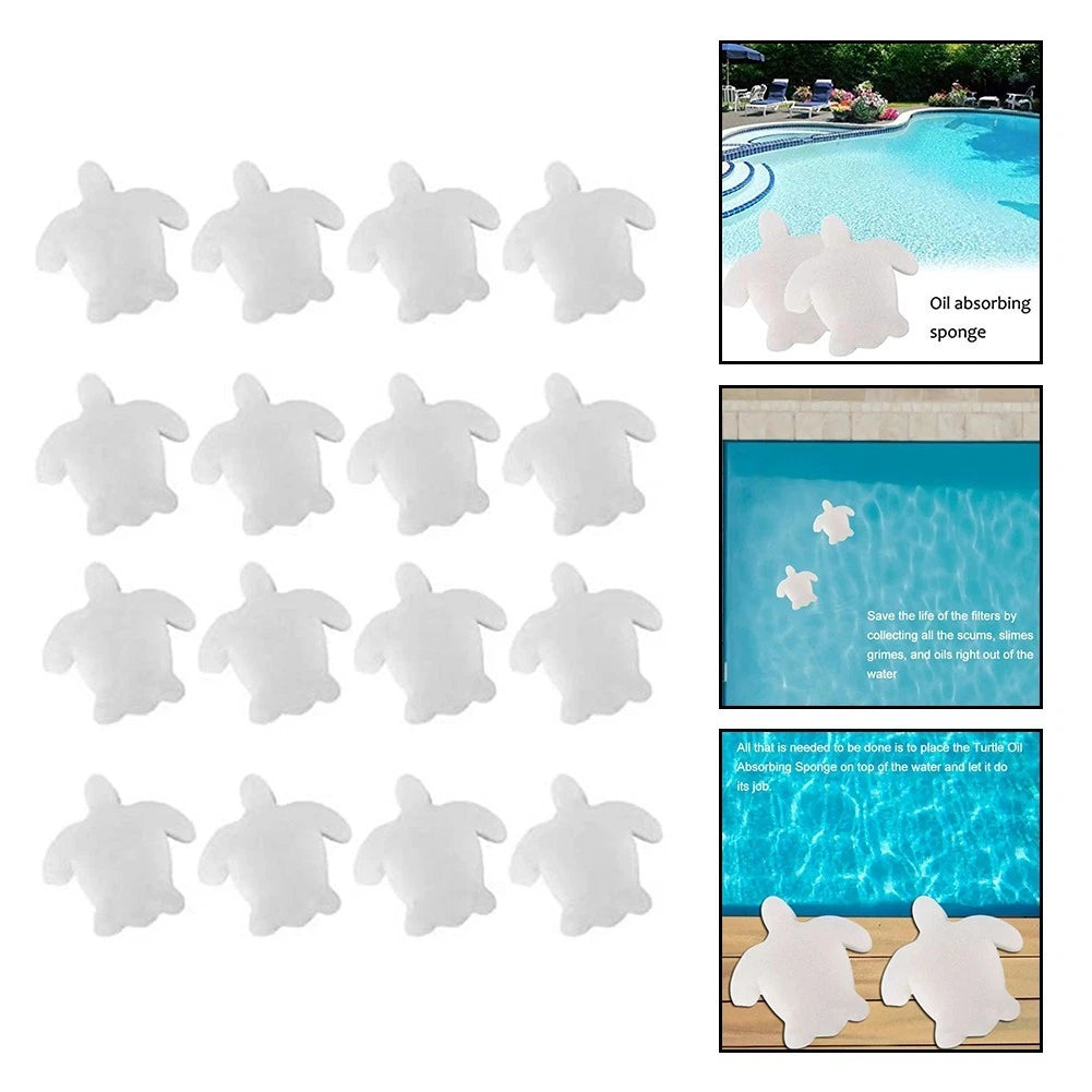 16pcs Oil Absorbing Sponge for Swimming Pool (No Year Range)