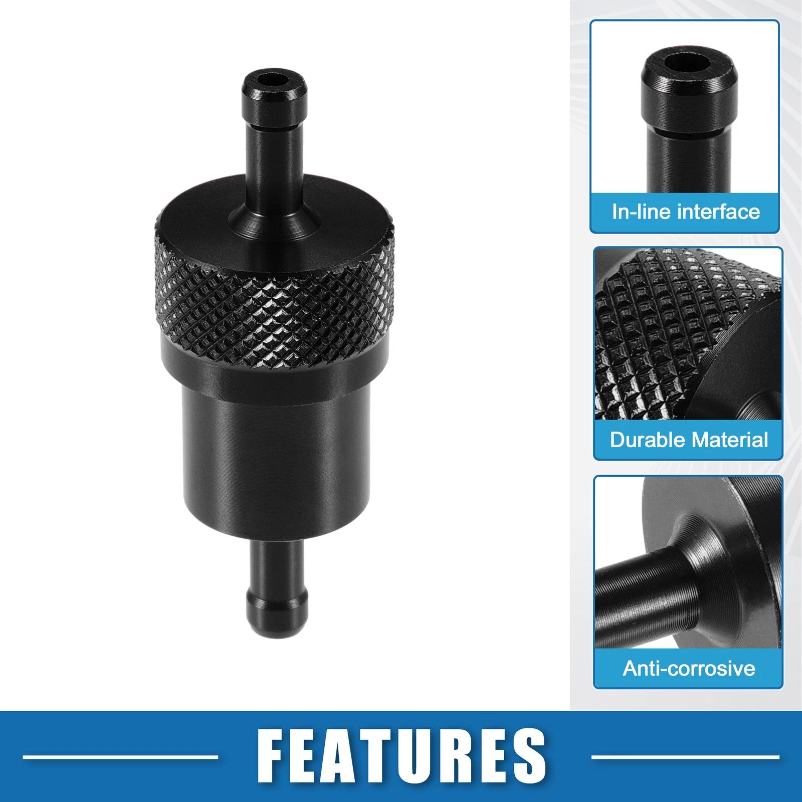 Universal Inline Fuel Filter for Motorcycle (Gasoline)