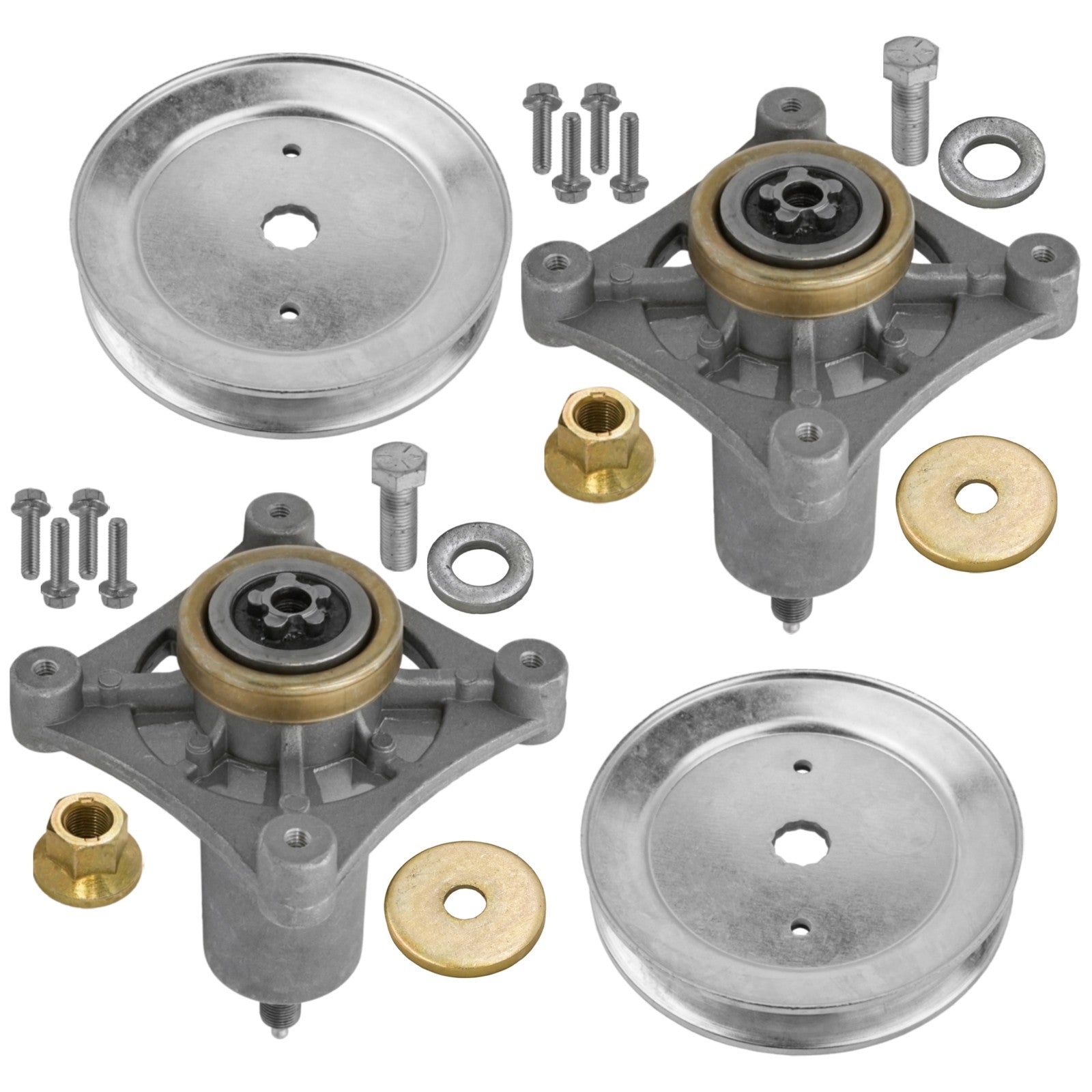Deck Spindle and Pulley Replacement for Poulan 48 Inch (2001–2024)