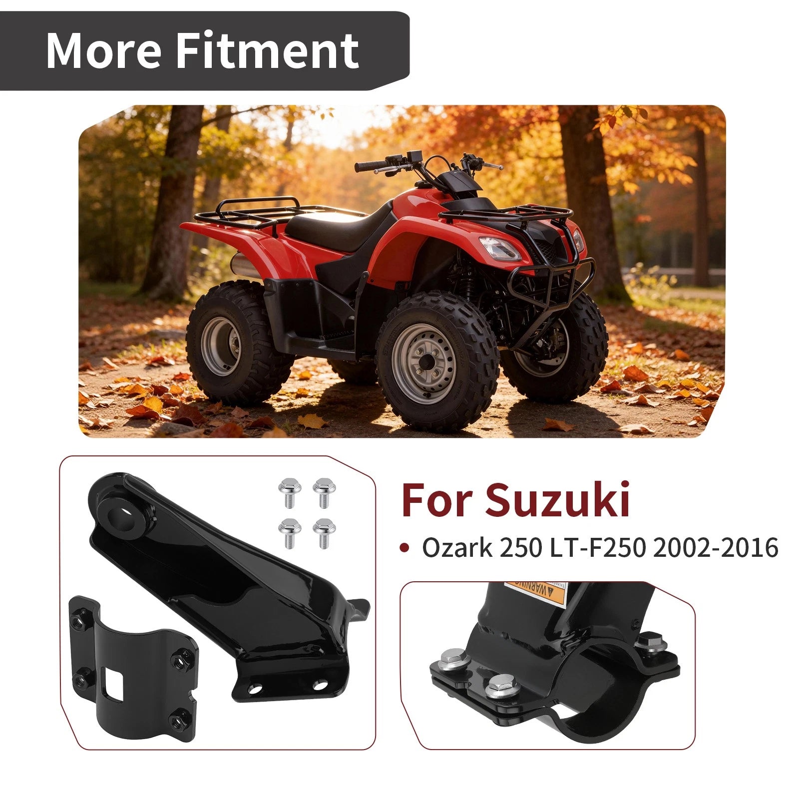 Heavy Duty Trailer Hitch 95200-05810 for Suzuki Ozark 250 (2002–2016)