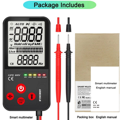 Digital Multimeter for Easy Readout and Non Contact Voltage Detection