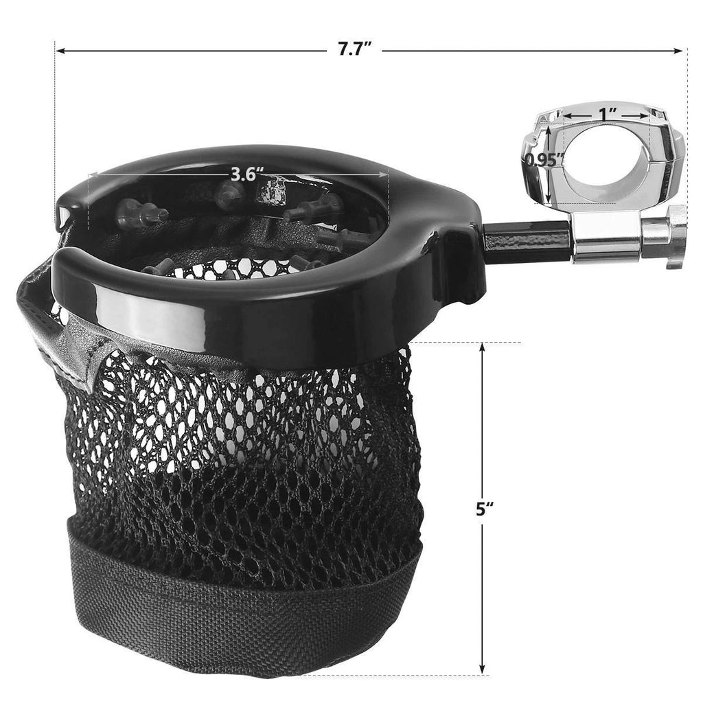 25mm Handlebar Cup Holder for Harley (Universal Fit)