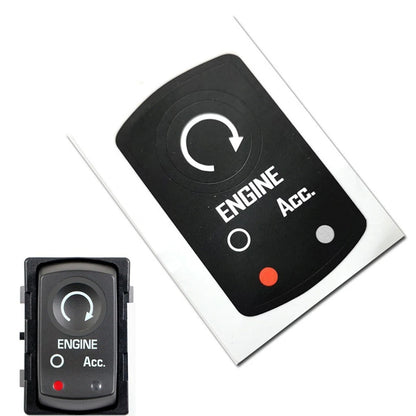 Interior Button Repair Decals for Corvette C6 (2005–2013)