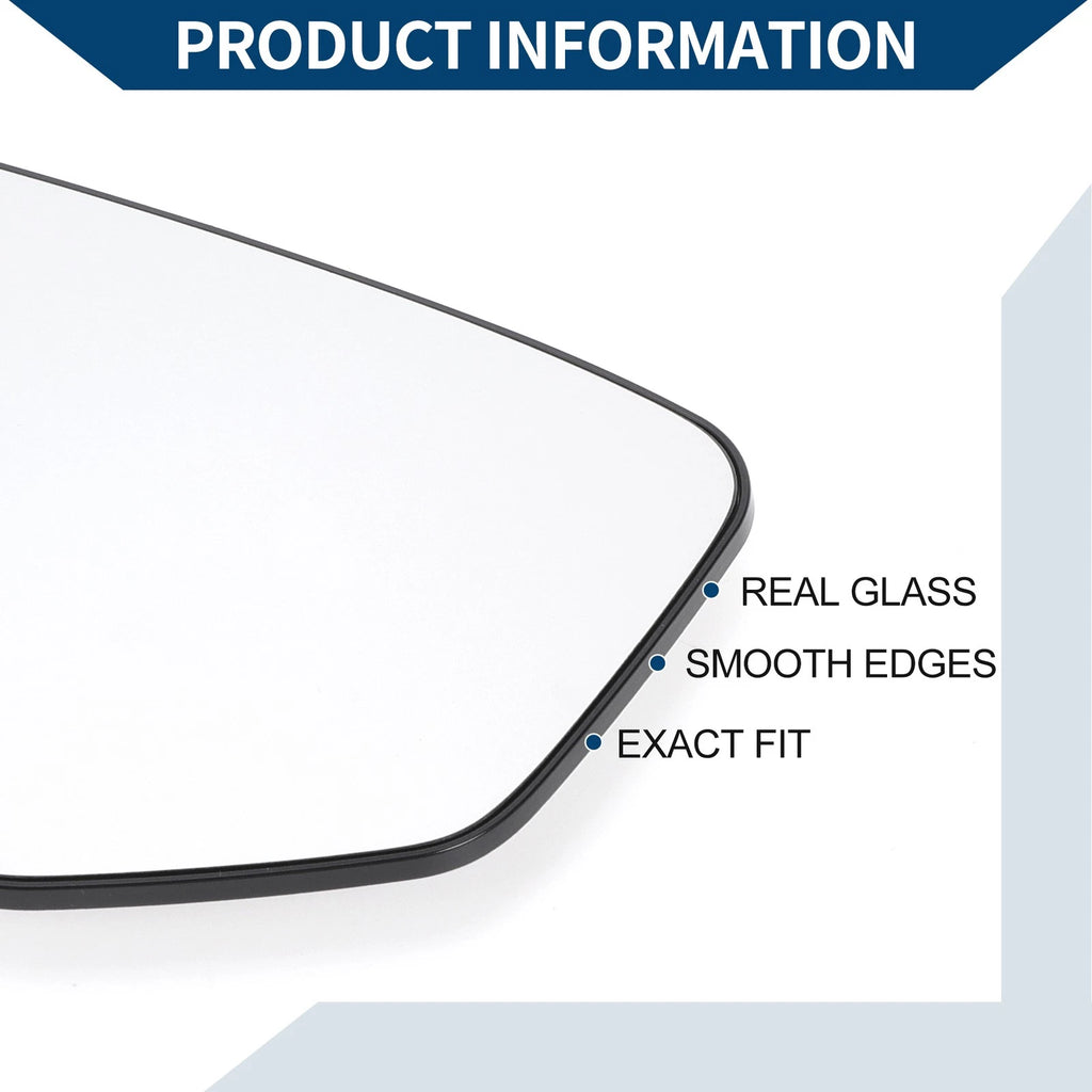 Heated Left Side Mirror Glass Replacement for Honda Accord (2008–2012)