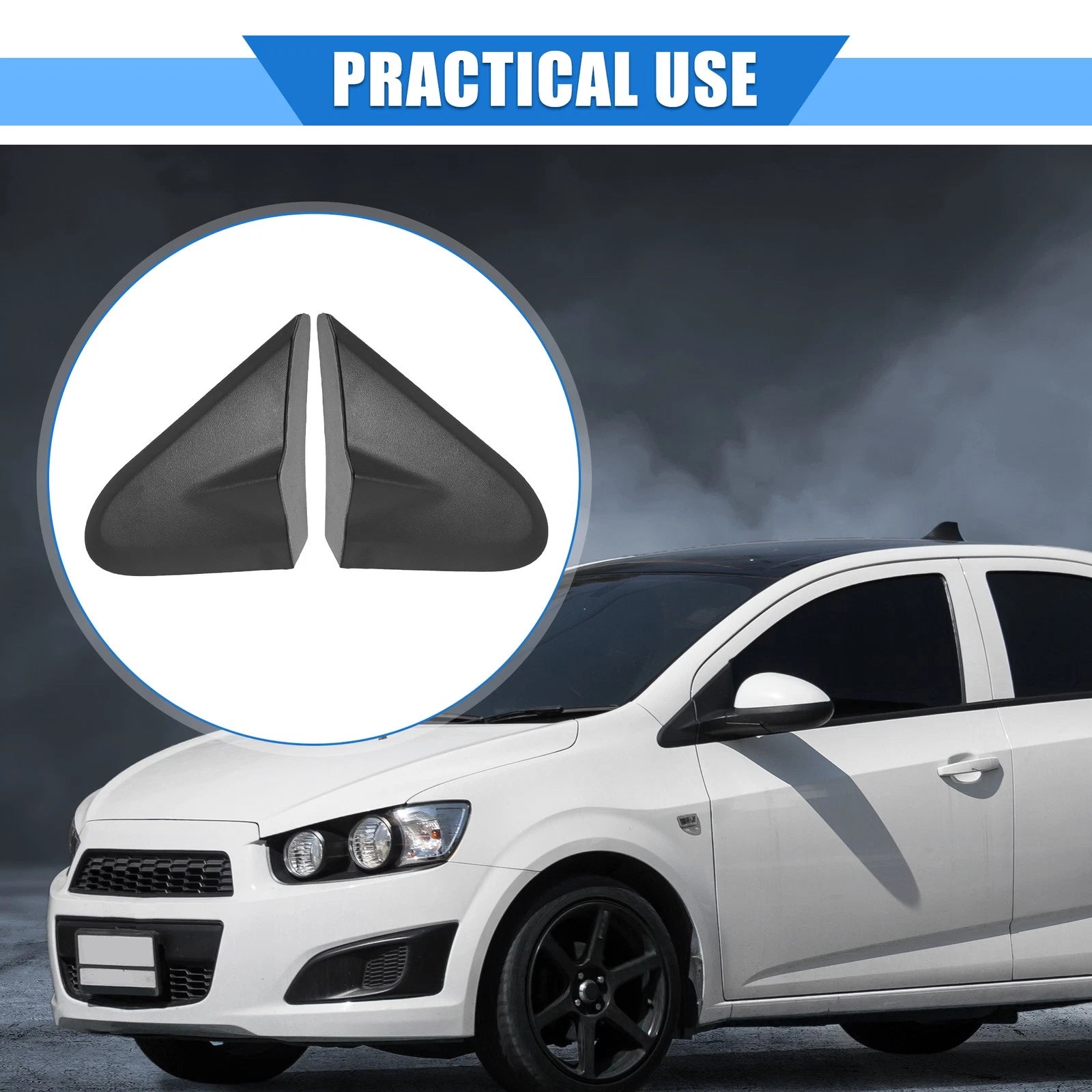 Left Right Mirror Corner Fender Cover Set for Chevrolet Sonic (2012–2020)