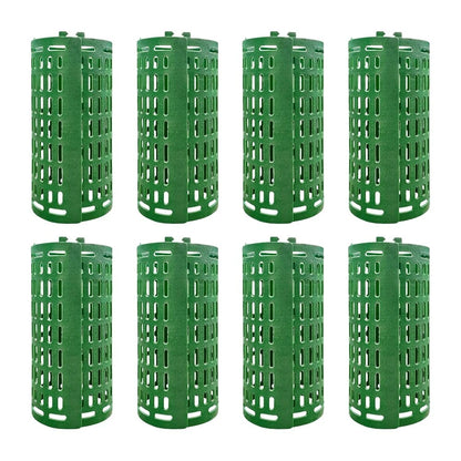 Set of 8 Plastic Tree Trunk Protectors for Healthy Plant Growth