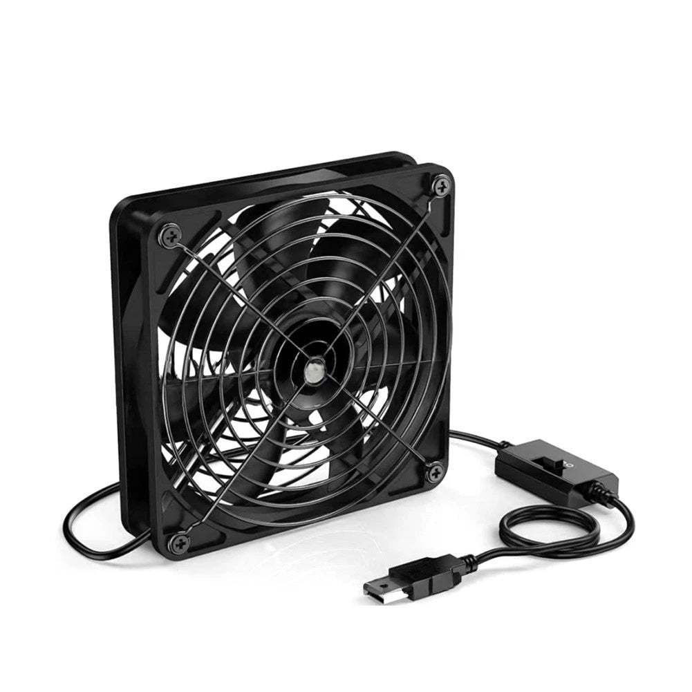 USB Fan 5V with 3 Speed Settings for Routers and PCs