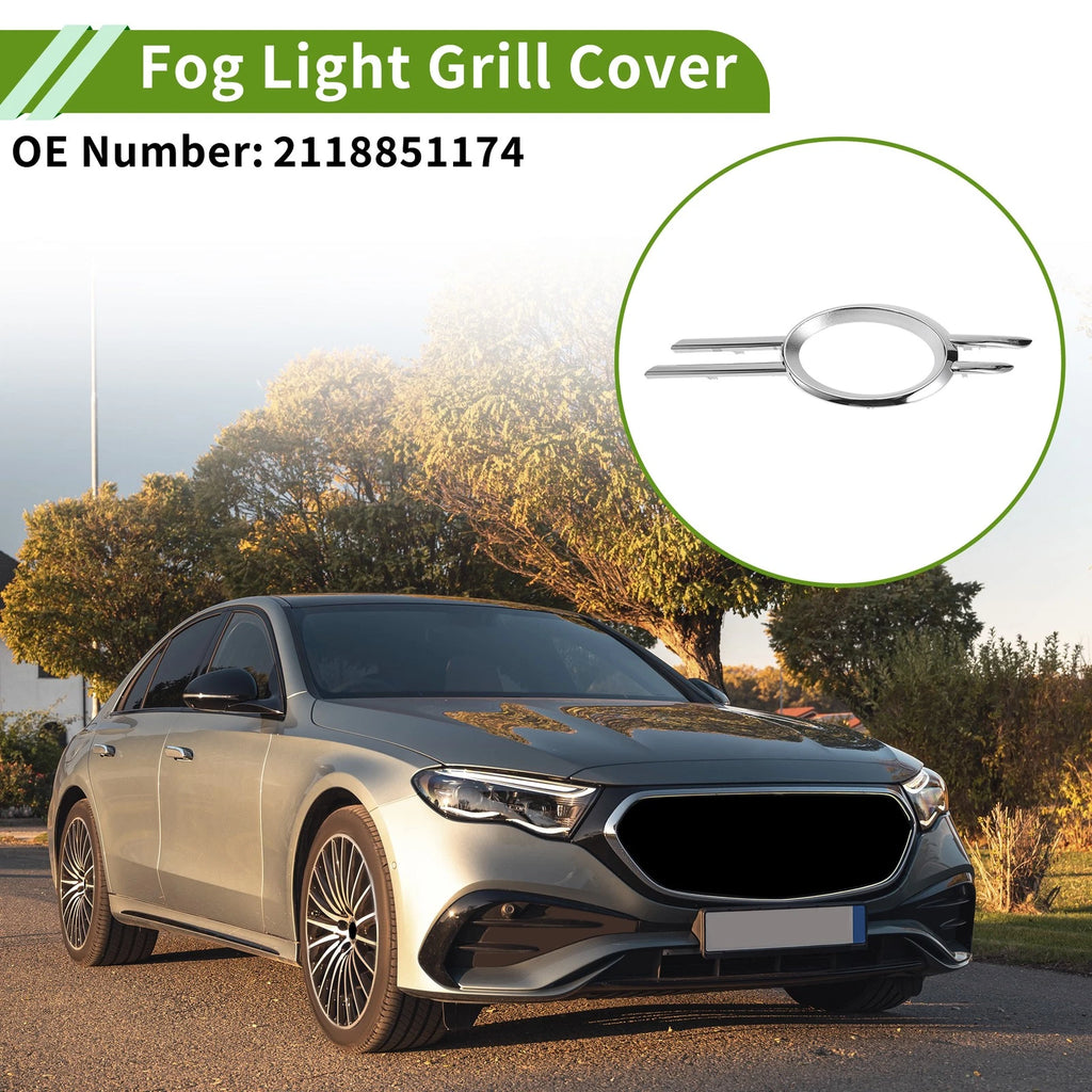 Front Left Fog Light Grill Replacement for Mercedes Benz W211 (2003–2009)