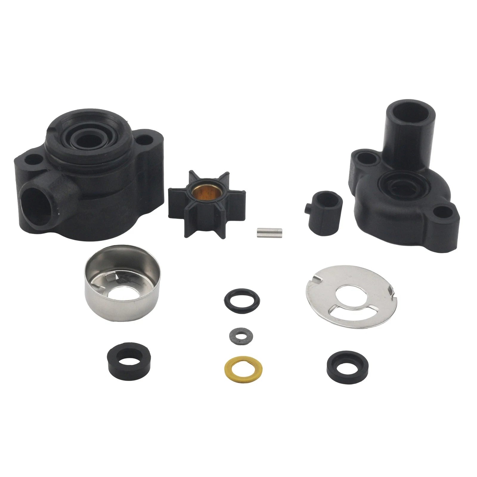 Water Pump Impeller Kit for Mercury 4-9.8HP Outboard (0.456" Impeller, 46-70941A3)
