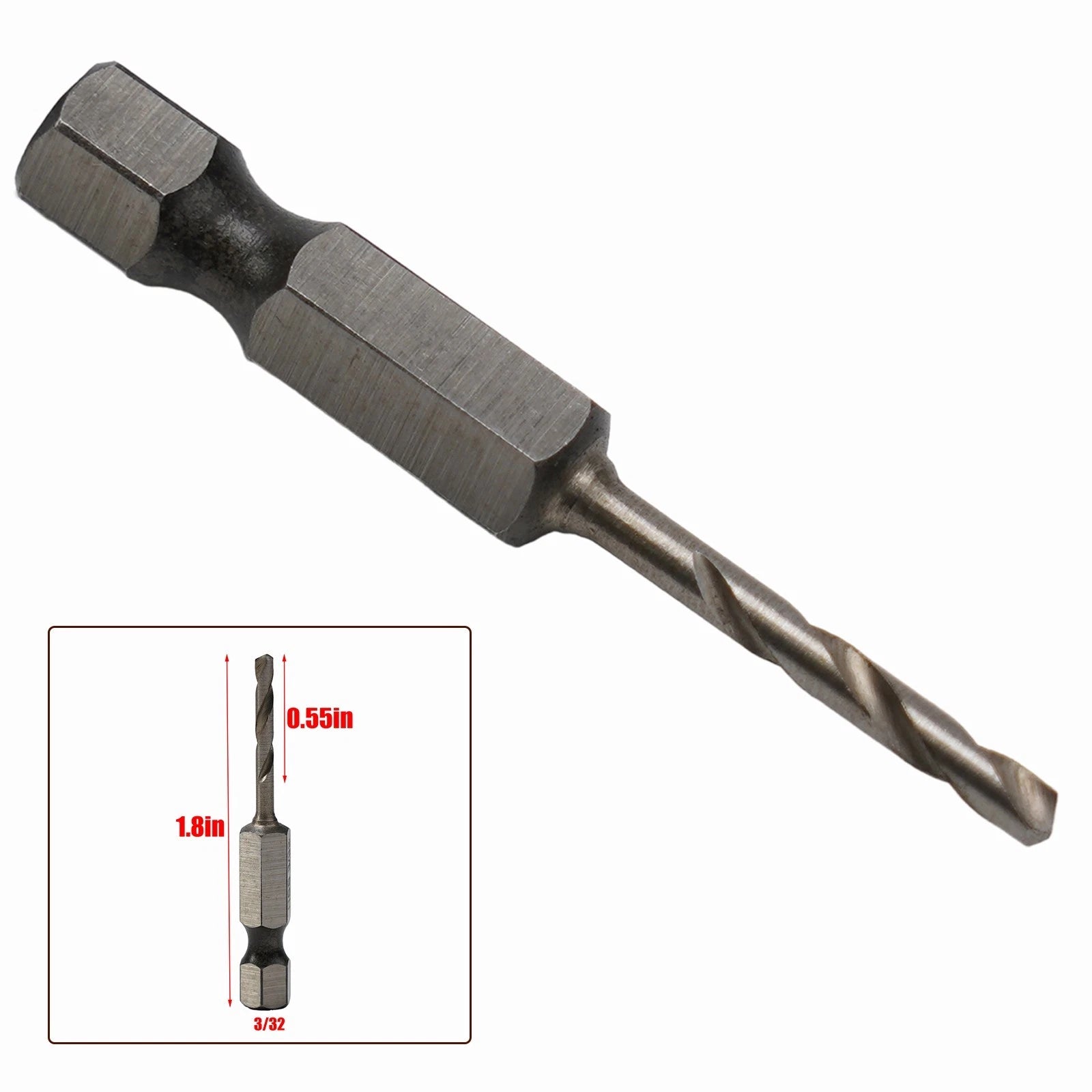 Quick Change Drill Bits for Metal 14 Hex Shank (Set of 4)