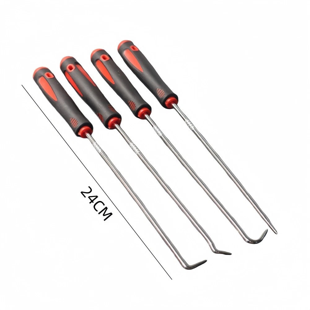 4-Piece Hook and Pick Tool Set for O Ring Gasket and Seal Removal