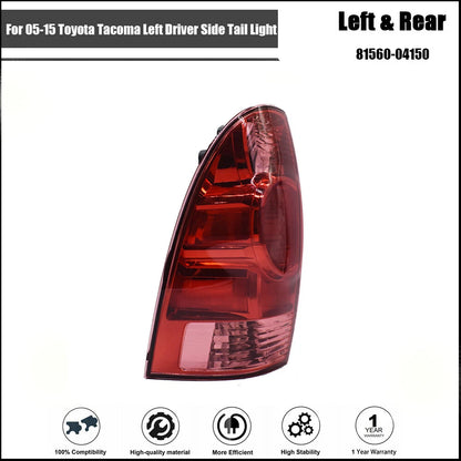 Tail Light Assembly for Toyota Tacoma (2005–2015) Left Driver Rear Brake Lamp