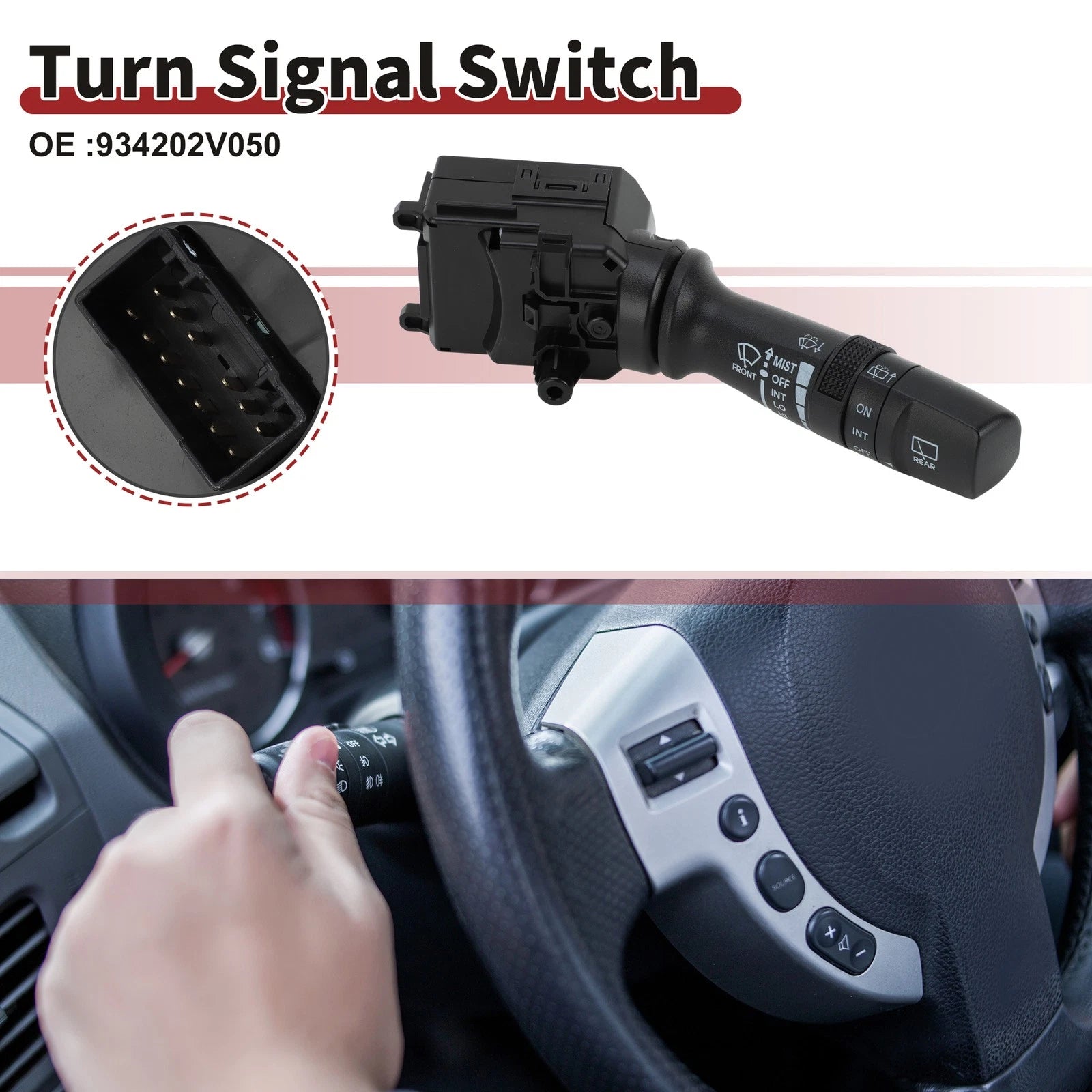 Windshield Wiper Switch for Kia Forte (2010–2018) No. 934202V050