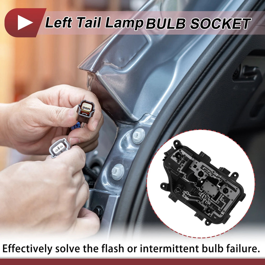 1 Pc Left Tail Light Socket for Citroen Celysee (2017–2020) Lamp Bulb Connector