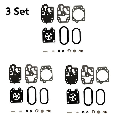 3X Carburetor Gasket Kit for Husqvarna 130BT (K20-WYA)
