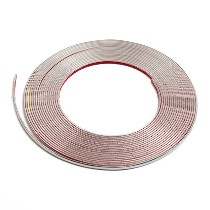 2X Flexible Chrome Car Decor Moulding Strip for