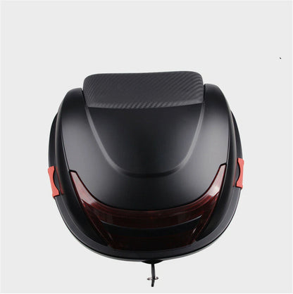 Top Box Luggage Storage Case for Motorcycle Moped (Black)