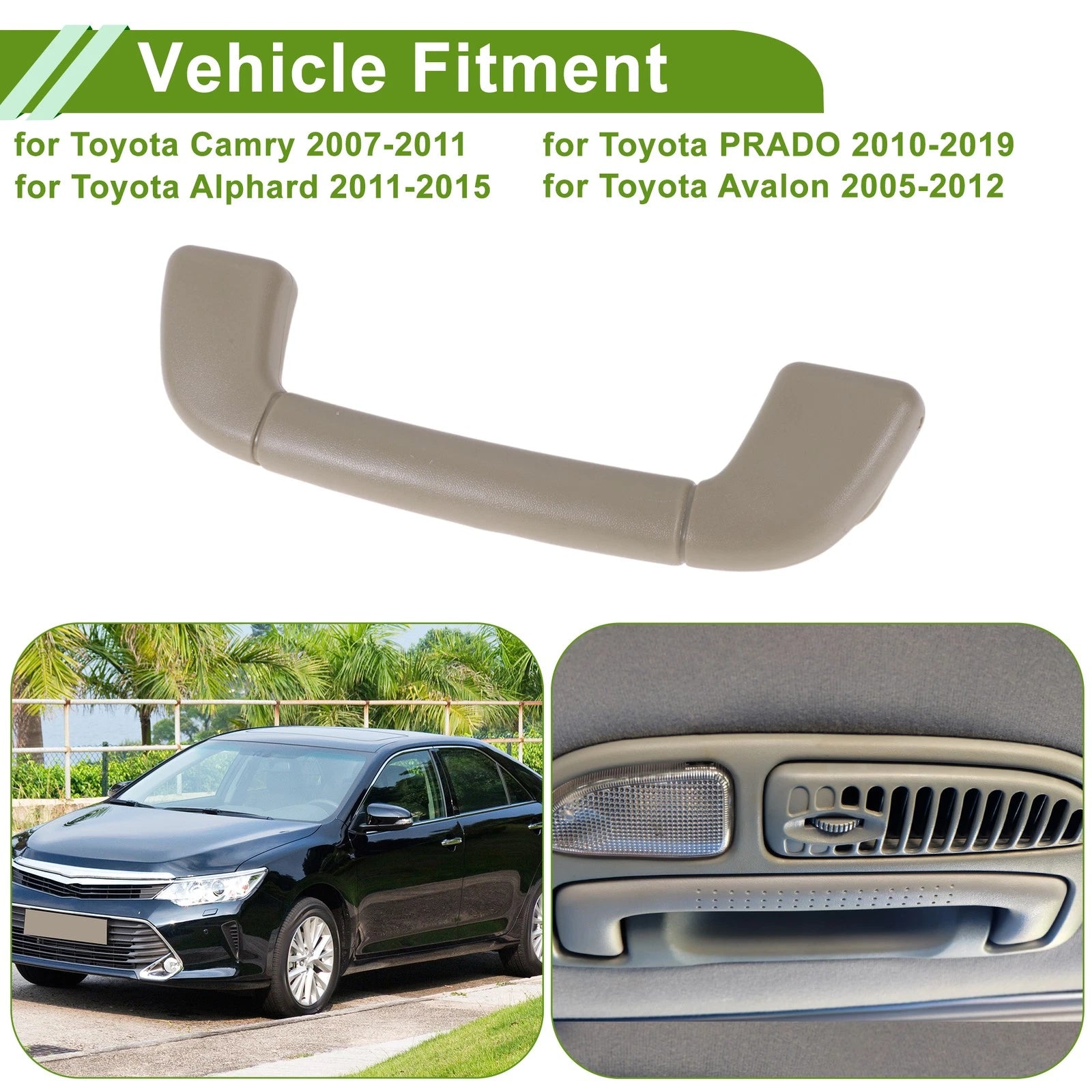 Interior Grab Handle A Pillar Replacement for Toyota Camry (2007–2011) Beige
