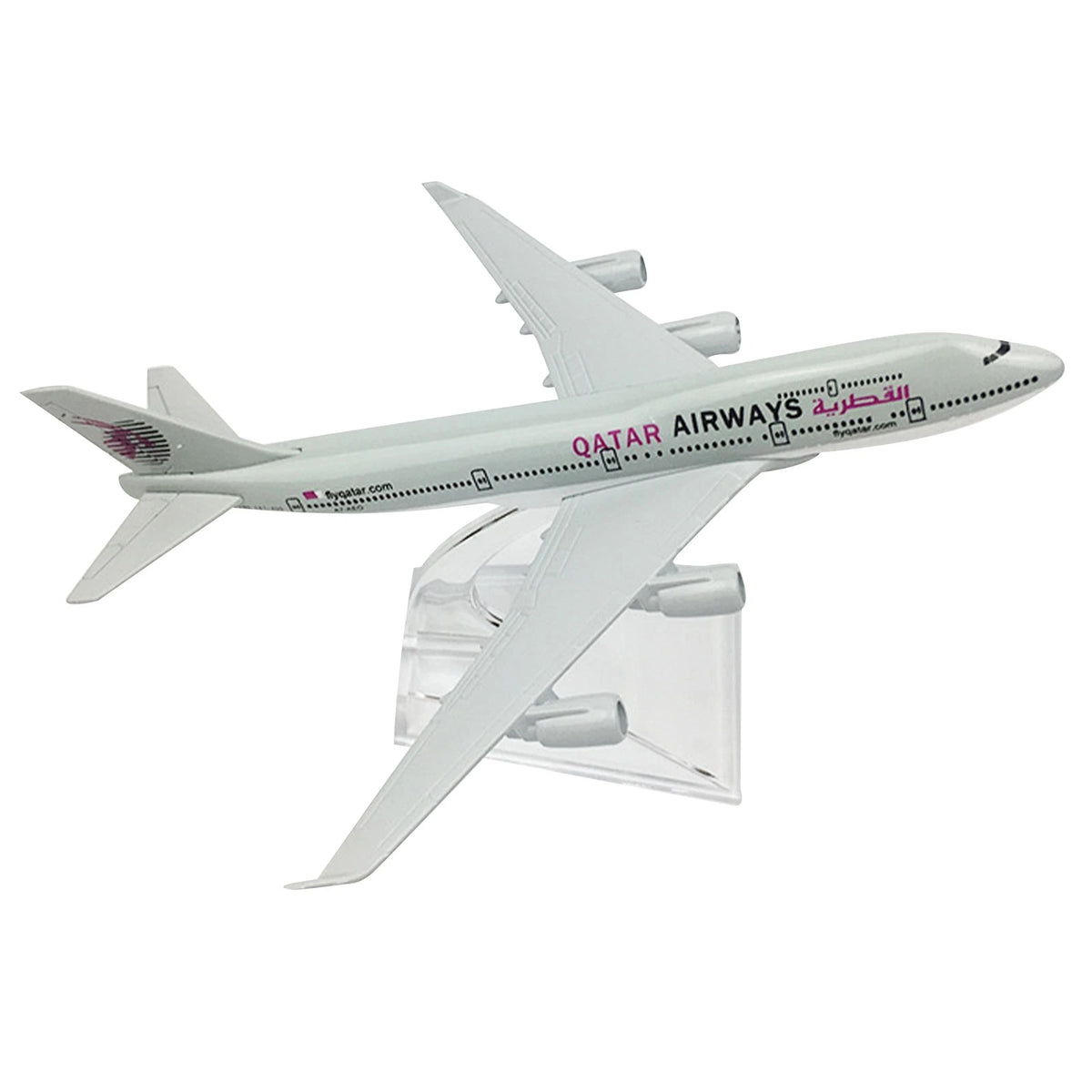 Diecast Display Model Kit for Qatar Airways B747 (1:400 Scale)