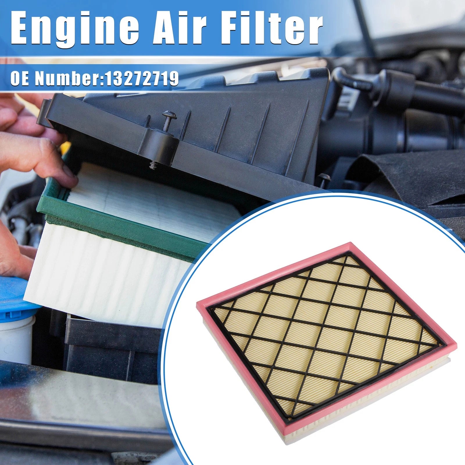 Engine Air Filter for Chevrolet Cruze (2011–2016) OEM Replacement Beige