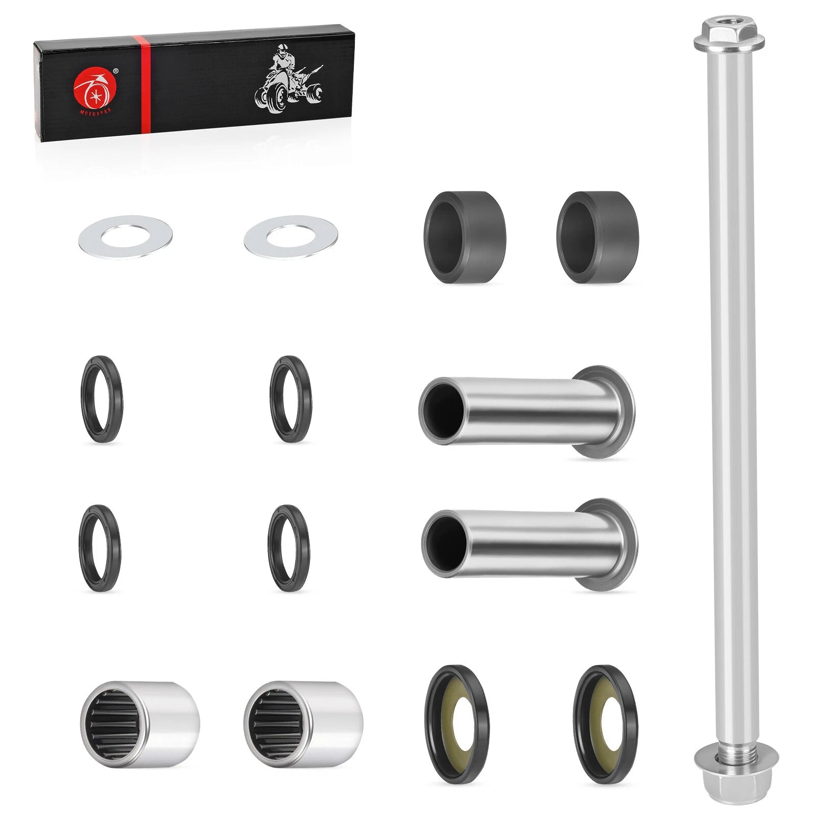 Swing Arm Pivot Bolt Bearing Seal Kit for Suzuki Quadsport Z400 LTZ400 (2003–2014)