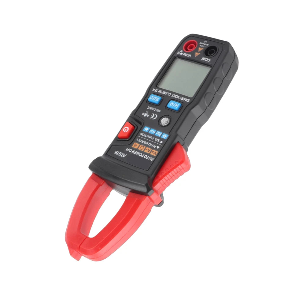 Compact AT619 Clamp Meter with Automatic Shutdown, Low Battery Indicator
