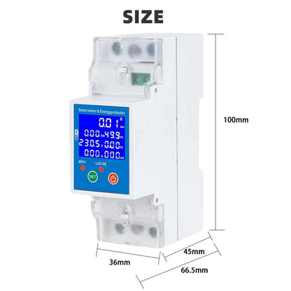 Smart Circuit Breaker 80A with Electricity Consumption Tracking