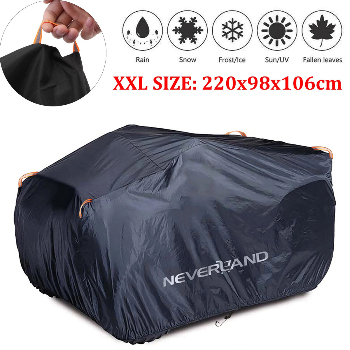 ATV Cover for Honda Yamaha Warrior (Waterproof, UV Protector)