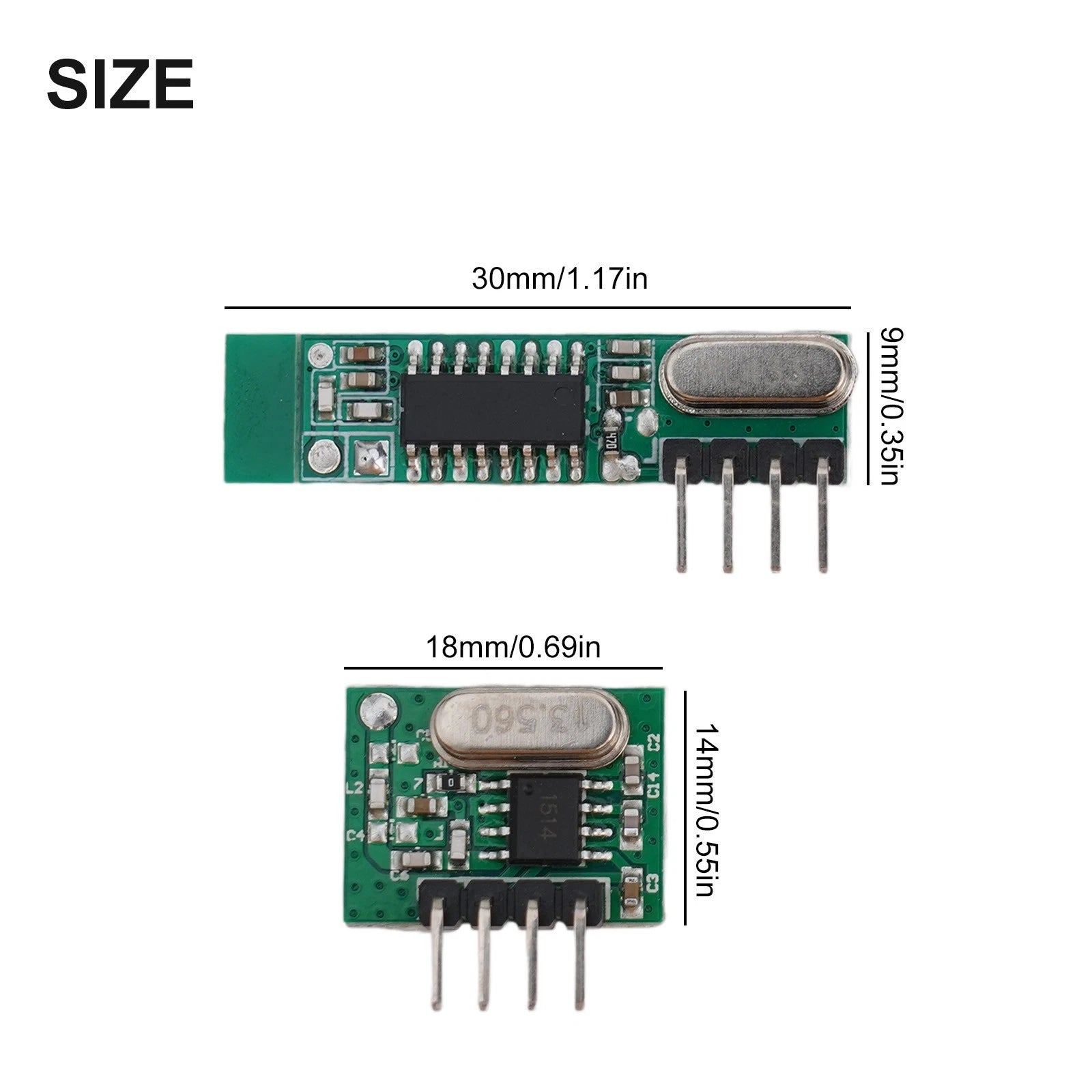 433MHz Superheterodyne RF Receiver Transmitter Module for Automotive Use