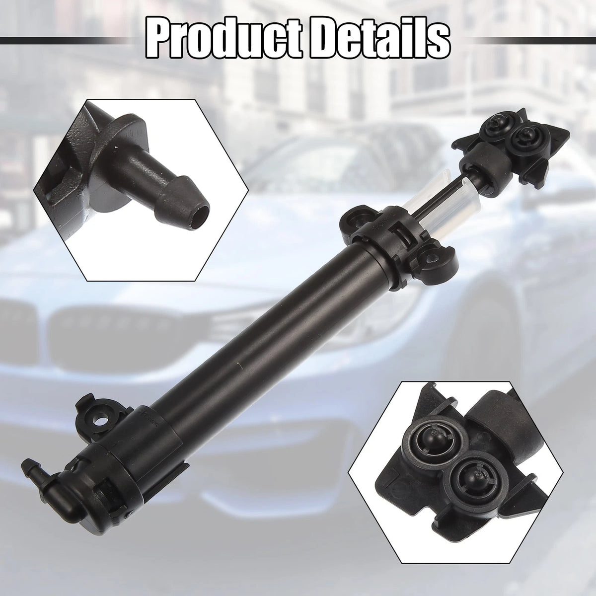 2X Headlight Washer Nozzle Sprayer Jet for Jaguar XF (2008–2015)