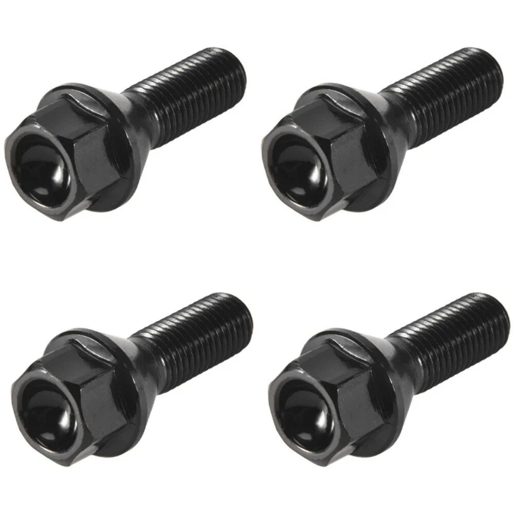 Set of 4 M12x1.5 Wheel Lug Bolts 36136781150 for BMW E81 E46 E90 E39 E60 E63 E38 E31